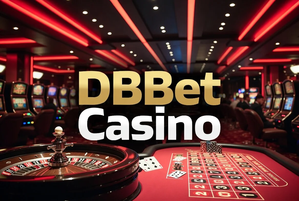 Главная страница казино DBBet с разделами слотов и ставок